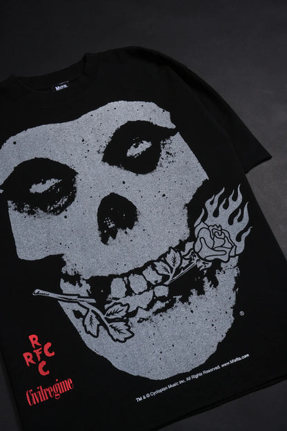 ROSE FIEND DUNGEON TEE IN BLACK