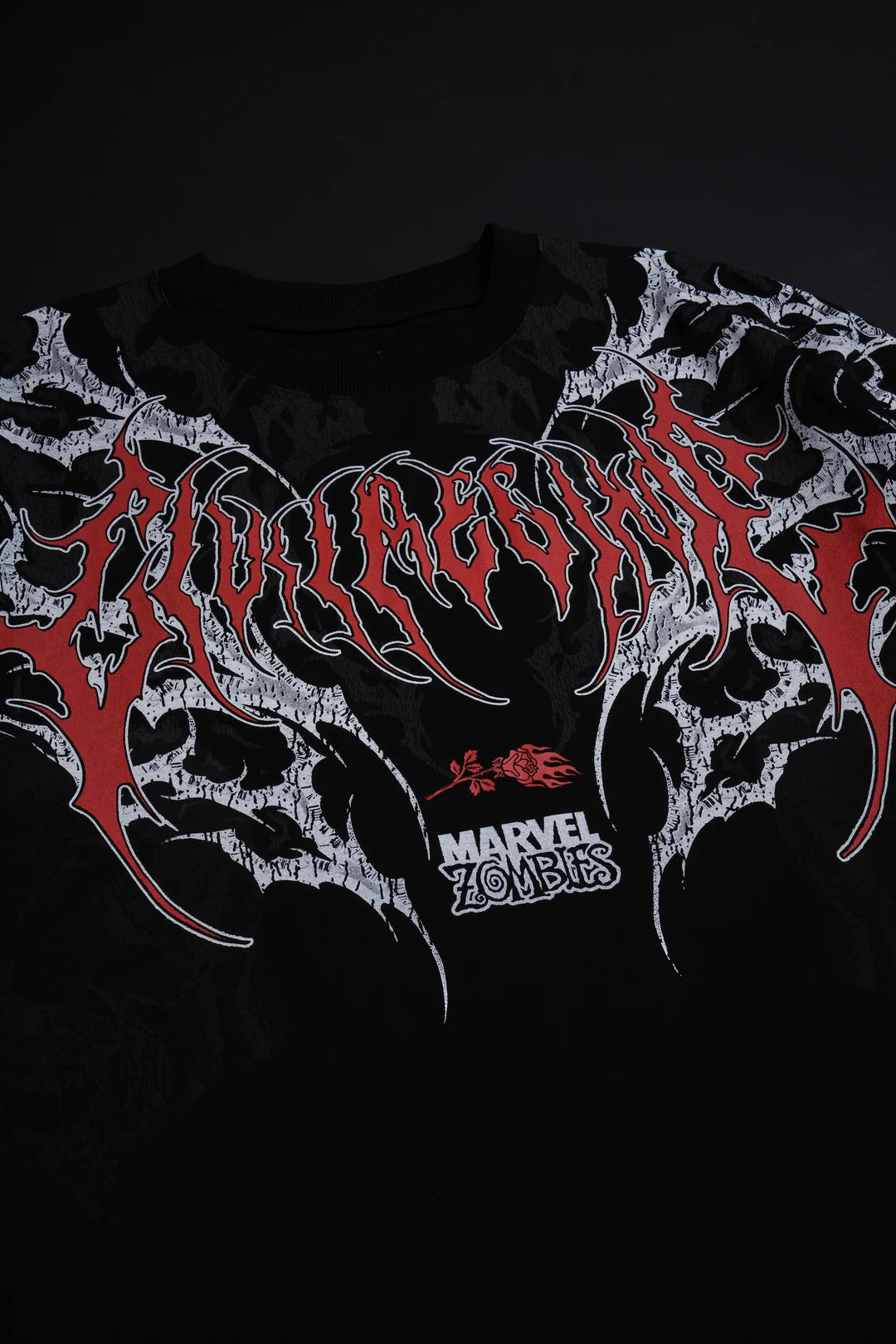 CAMISETA AMERICANA DAREDEVIL ZOOMBIE OVERSIZED EN COLOR NEGRO
