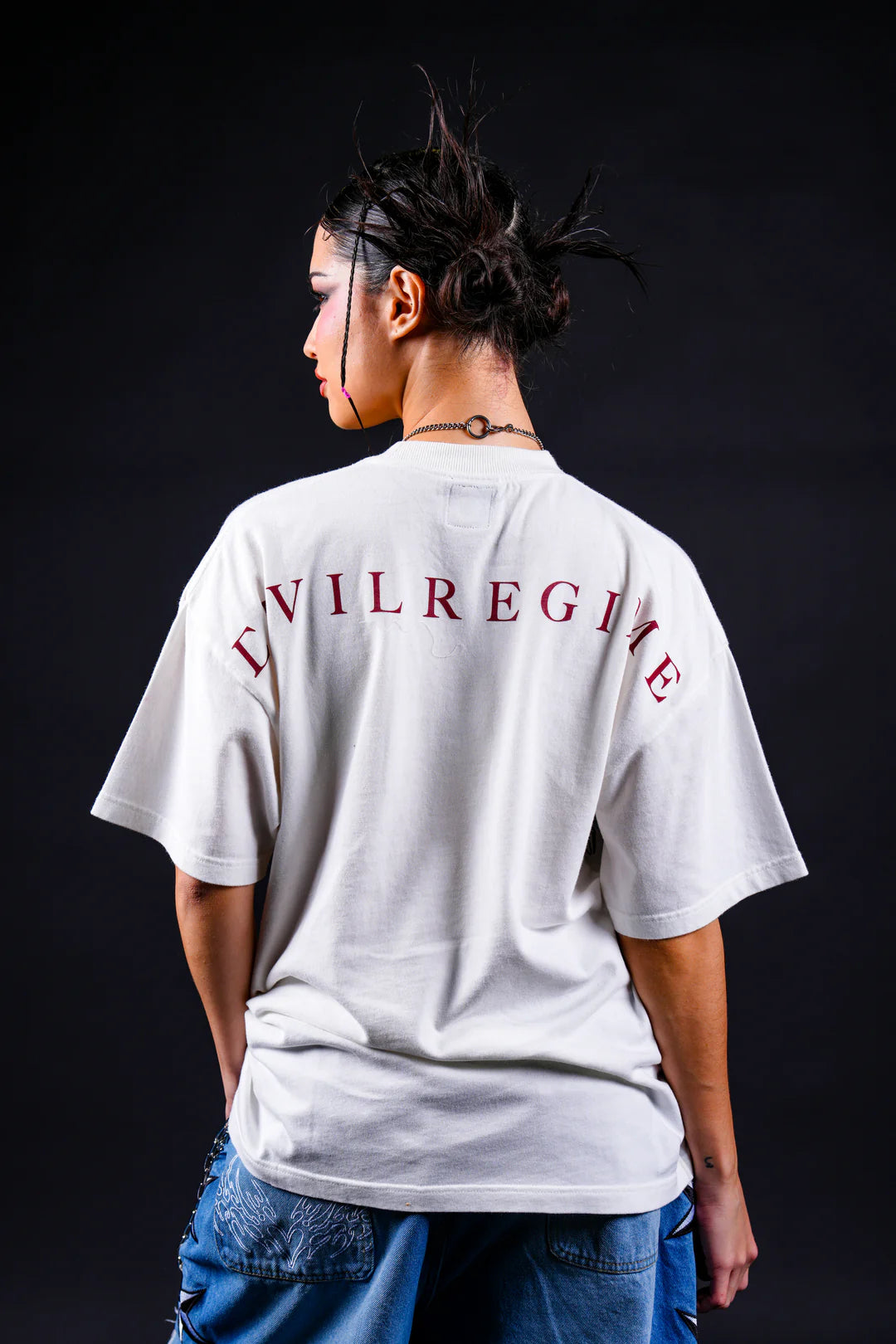 CIVIL JERKS AMERICAN CLASSIC OVERSIZED TEE IN BUTTER