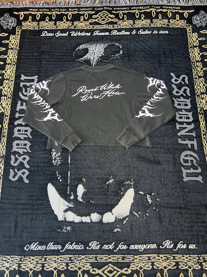 FAAFO LONG SLEEVE BOXY CROP TEE