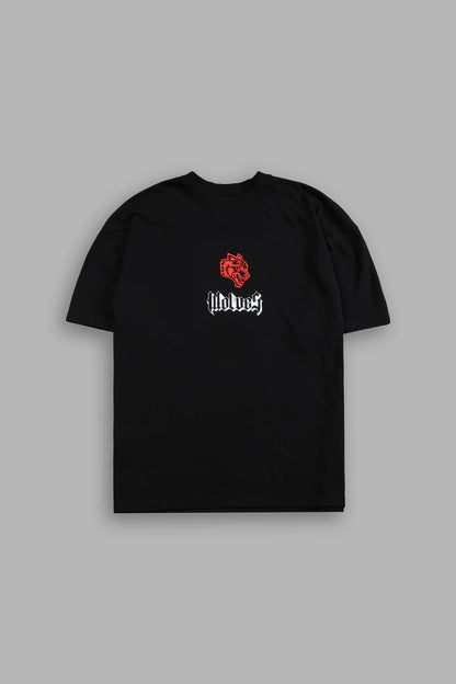 ROGUE WOLF "PREMIUM" OVERSIZED TEE IN BLACK