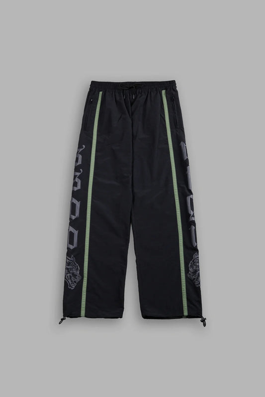 SSDDNFGU REMIND TRACK PANTS IN BLACK/NORSE GREEN