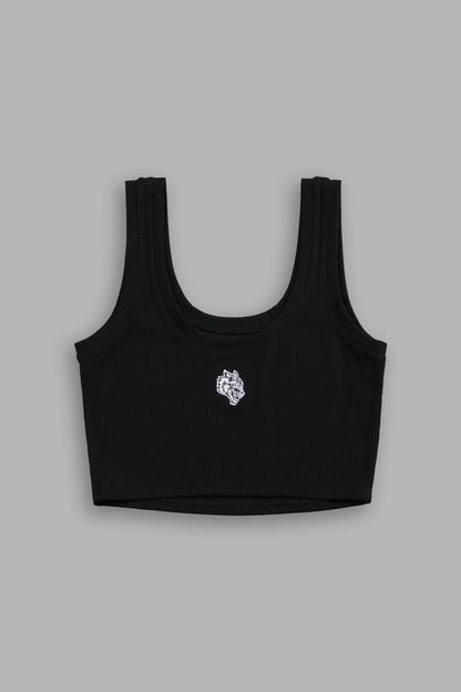 CHOPPER CLASSIC RIBBED TANK IN BLACK