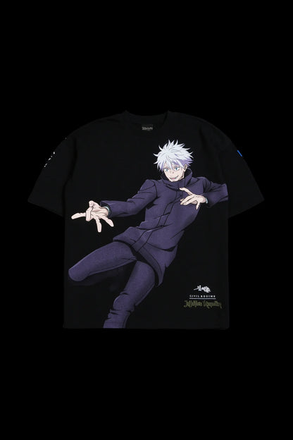 SATORU GOJO AMERICAN CLASSIC OVERSIZED TEE IN BLACK