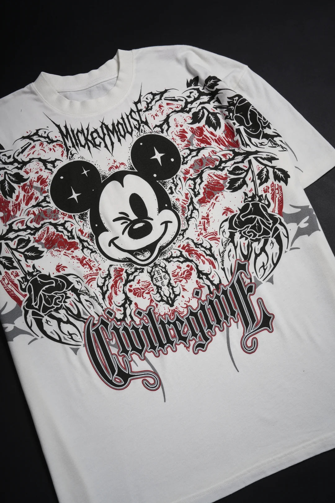 Metal Mickey American Classic Oversized Tee in Butter
