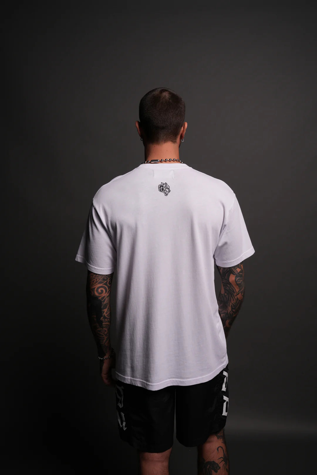 CHOPPER WOLF "PREMIUM CLASSIC" TEE IN WHITE