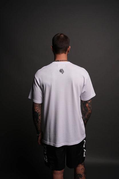 CHOPPER WOLF "PREMIUM CLASSIC" TEE IN WHITE