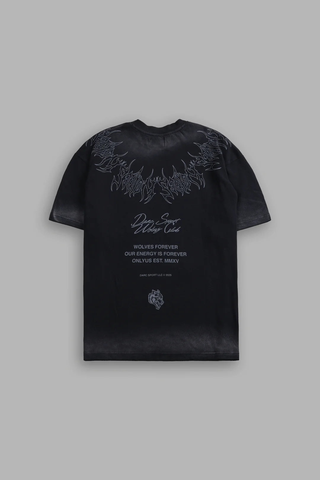 HESH CORE PREMIUM OVERSIZED TEE IN BLACK DAWN SUN FADE