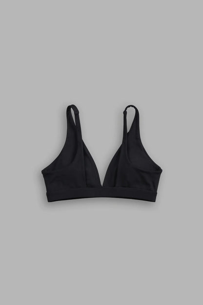 SHE CHOPPER V SPORTS BRA IN BLACK