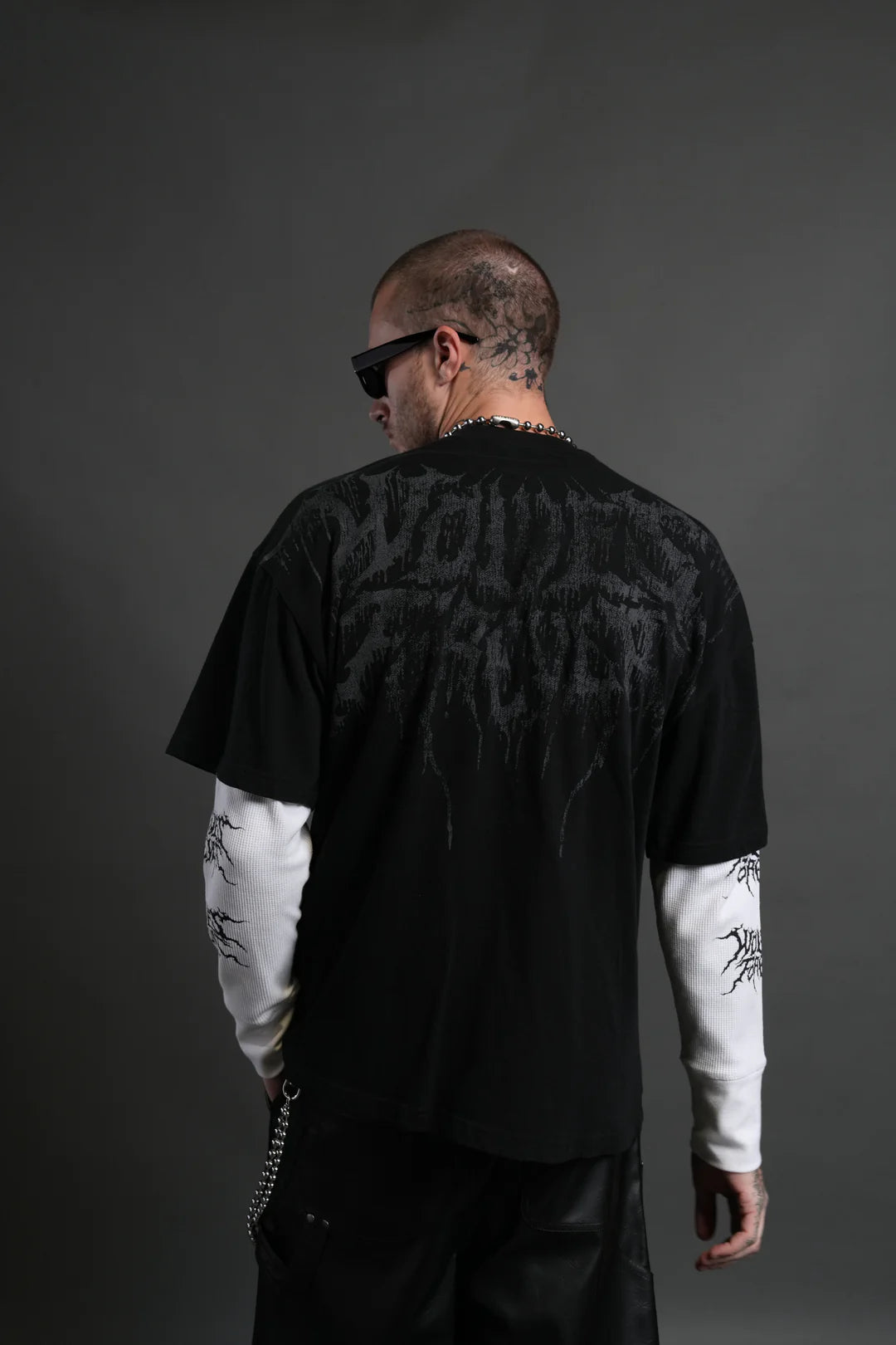 STATUE OF GOD PREMIUM OVERSIZED TEE IN BLACK