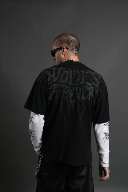 STATUE OF GOD PREMIUM OVERSIZED TEE IN BLACK