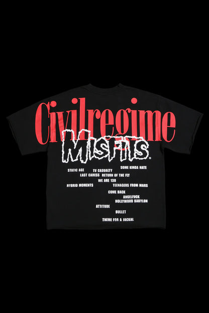 ROSE FIEND DUNGEON TEE IN BLACK