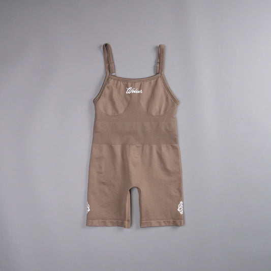 WESTERN WOLVES SONYA SEAMLESS BODYSUIT IN MOJAVE BROWN