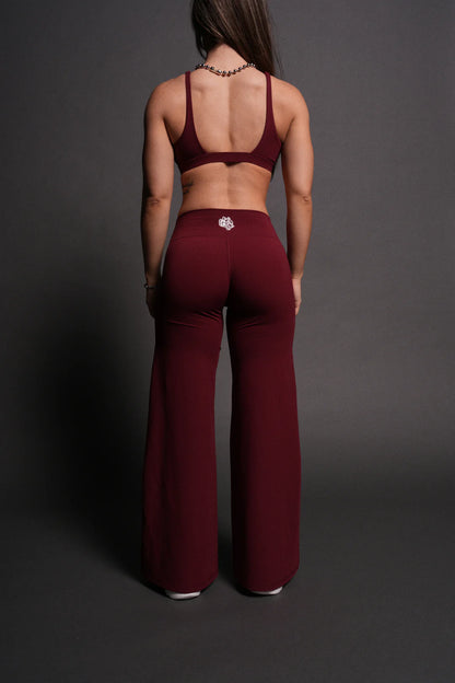 WOLF WIDE LEG ENERGY PANTS IN VELVET