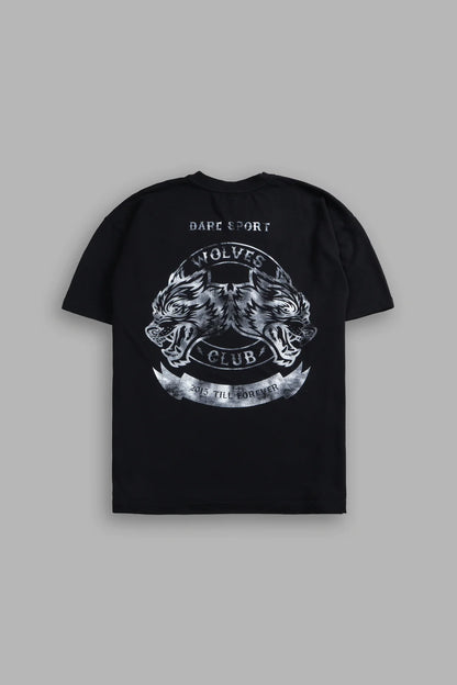 WOLVES CLUB 2015 TILL FOREVER "PREMIUM" OVERSIZED TEE IN BLACK