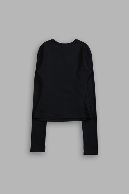 SINGLE WOLF "EDEN" L/S TEE IN BLACK