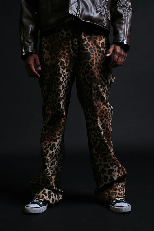 MANIC CARPENTER PANTS IN LEOPARD