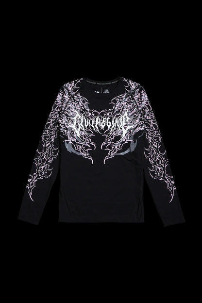 ANARCHY FLEX L/S COMPRESSION TEE IN BLACK