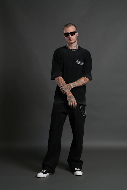 CONSUMED BY THE DARC PREMIUM OVERSIZED TEE IN BLACK