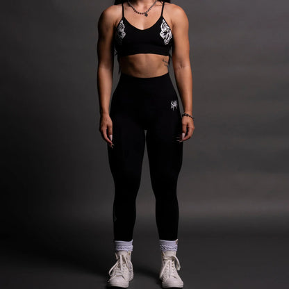 HESH EVERSON SEAMLESS LEGGINGS IN BLACK