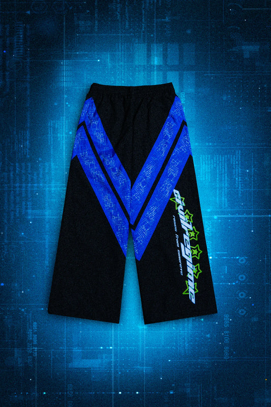 NIGHT OPS OVERSIZED TRACK PANTS IN BLACK