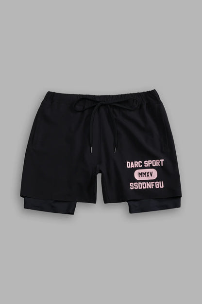 WOLVES FOREVER COMPRESSION SHORTS IN BLACK