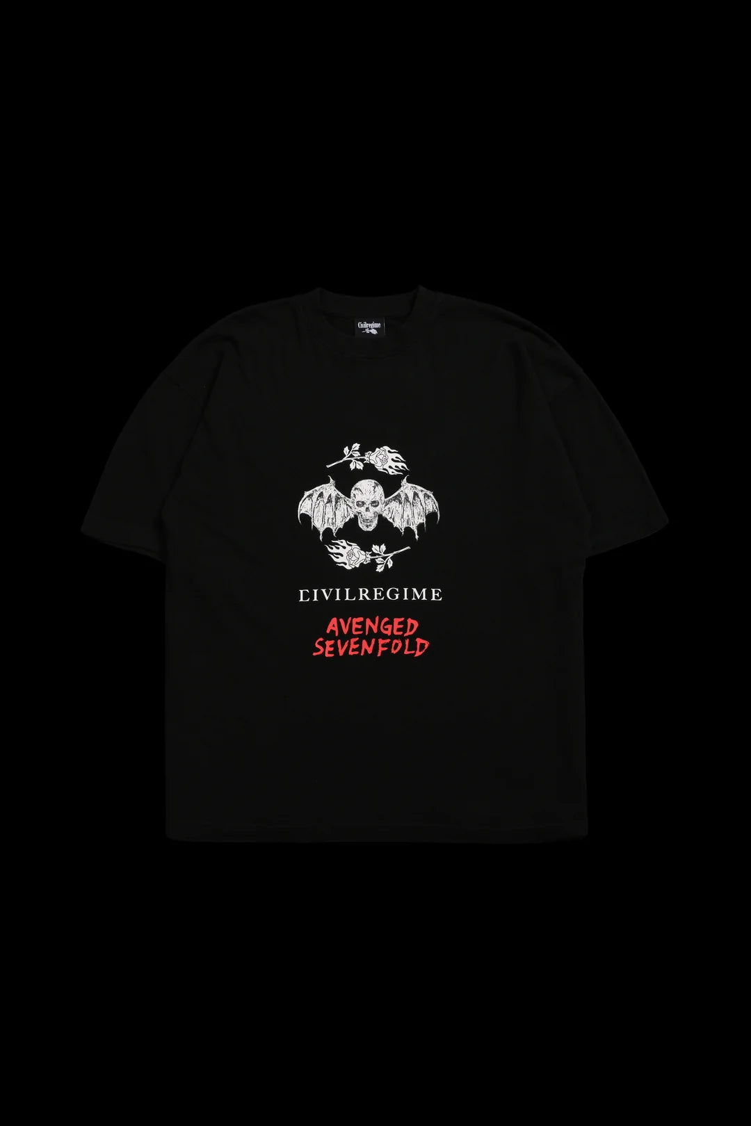Batwing American Classic Oversized Tee in Vintage Black