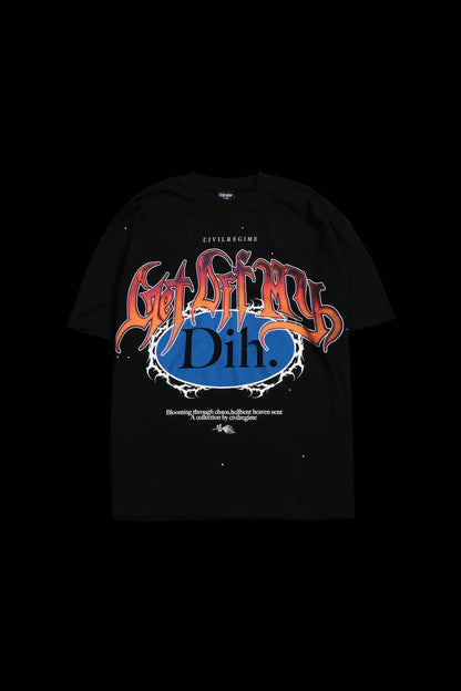 GET OFF MY DIH AMERCIAN CLASSIC OVERSIZED TEE IN BLACK