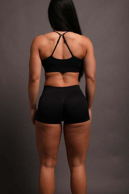 LOBOS SEAMLESS EVERSON KATYA SHORTS IN BLACK
