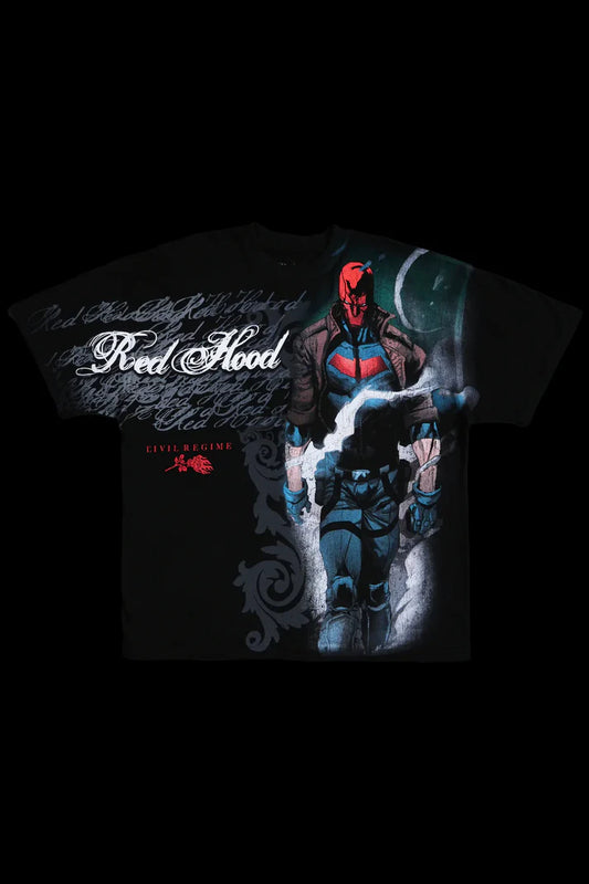 Gotham's Reflection American Classic Oversized Tee in Black