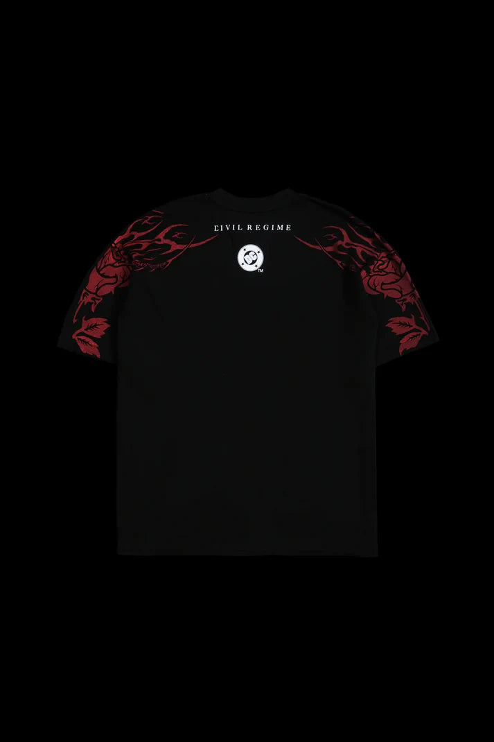 Gotham's Reflection American Classic Oversized Tee in Black