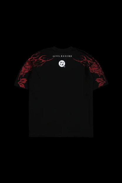 Gotham's Reflection American Classic Oversized Tee in Black