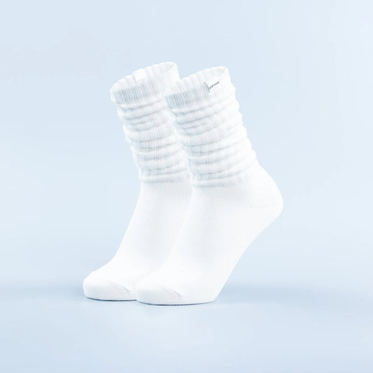 Scrunch Socks in White
