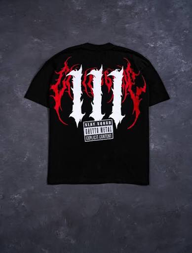 GHETTO METAL FOREVER AMERICAN CLASSIC OVERSIZED TEE IN BLACK