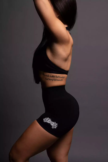IYKYK SEAMLESS EVERSON TRAINNING SHORTS IN BLACK