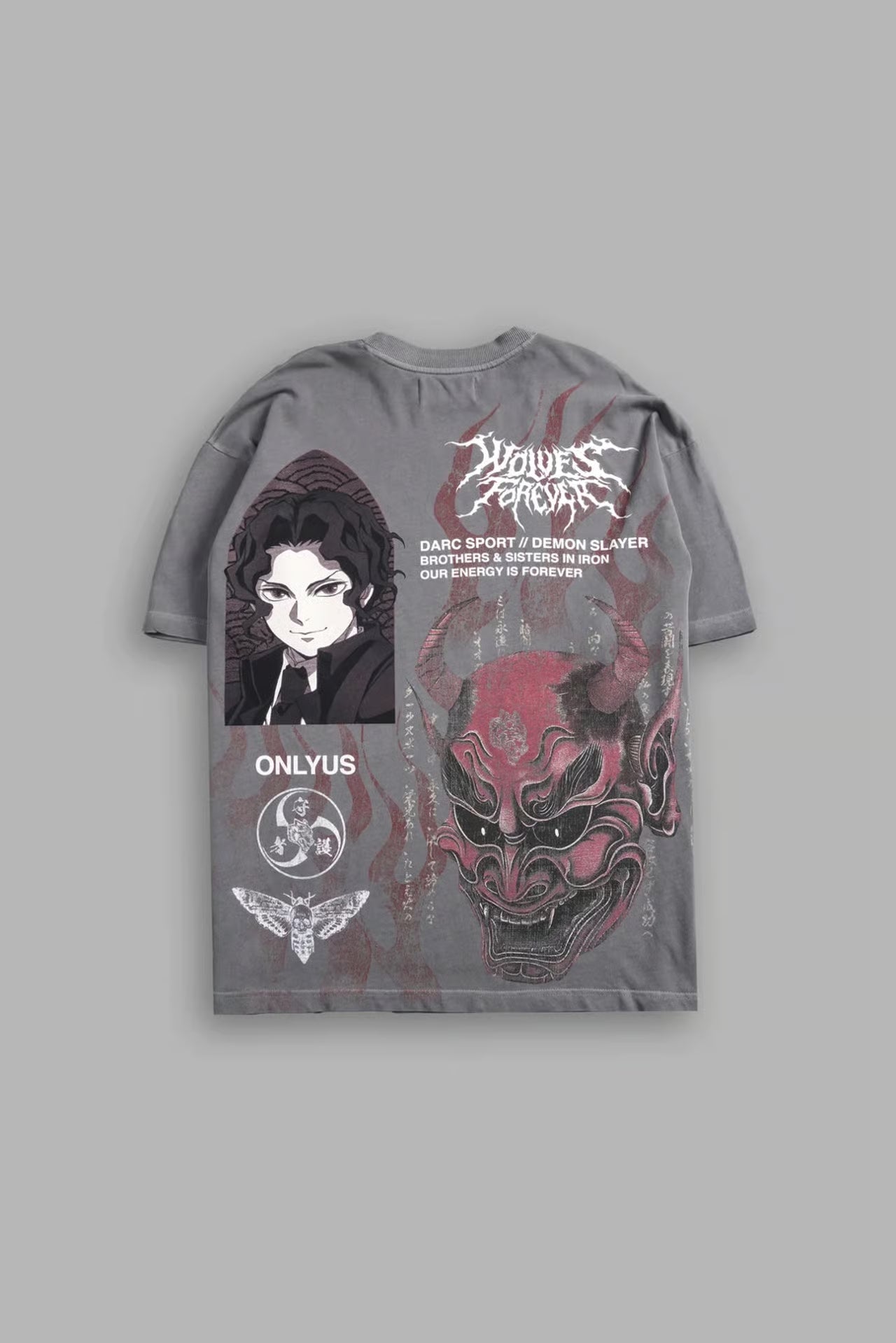 CAMISETA M2 OVERSIZED EN COLOR GRIS