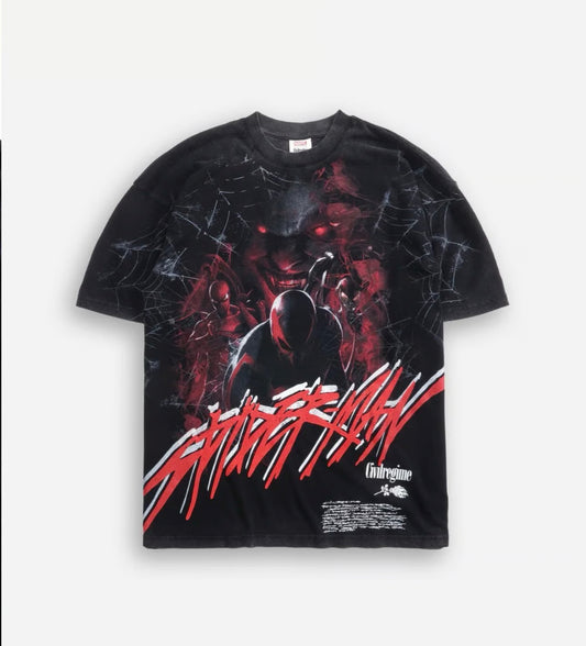 SPIDERMAN´S WRATH AMERICAN CLASSIC OVERSIZED TEE IN VINTAGE BLACK