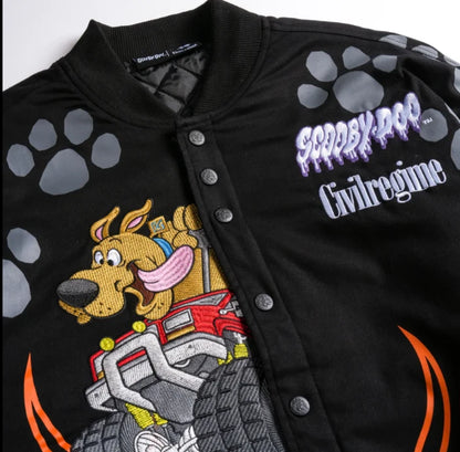 SCOOBY DOO RACING JACKET IN BLACK