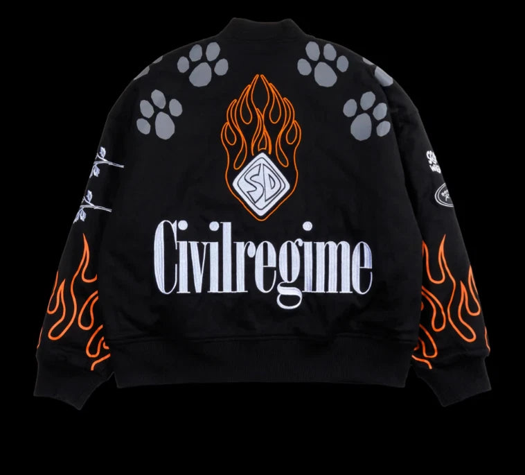 SCOOBY DOO RACING JACKET IN BLACK