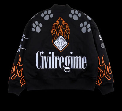 SCOOBY DOO RACING JACKET IN BLACK