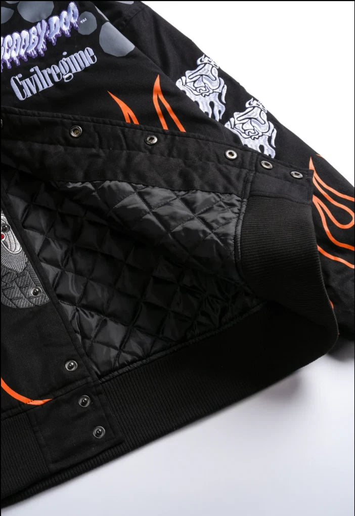 SCOOBY DOO RACING JACKET IN BLACK