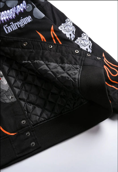 SCOOBY DOO RACING JACKET IN BLACK