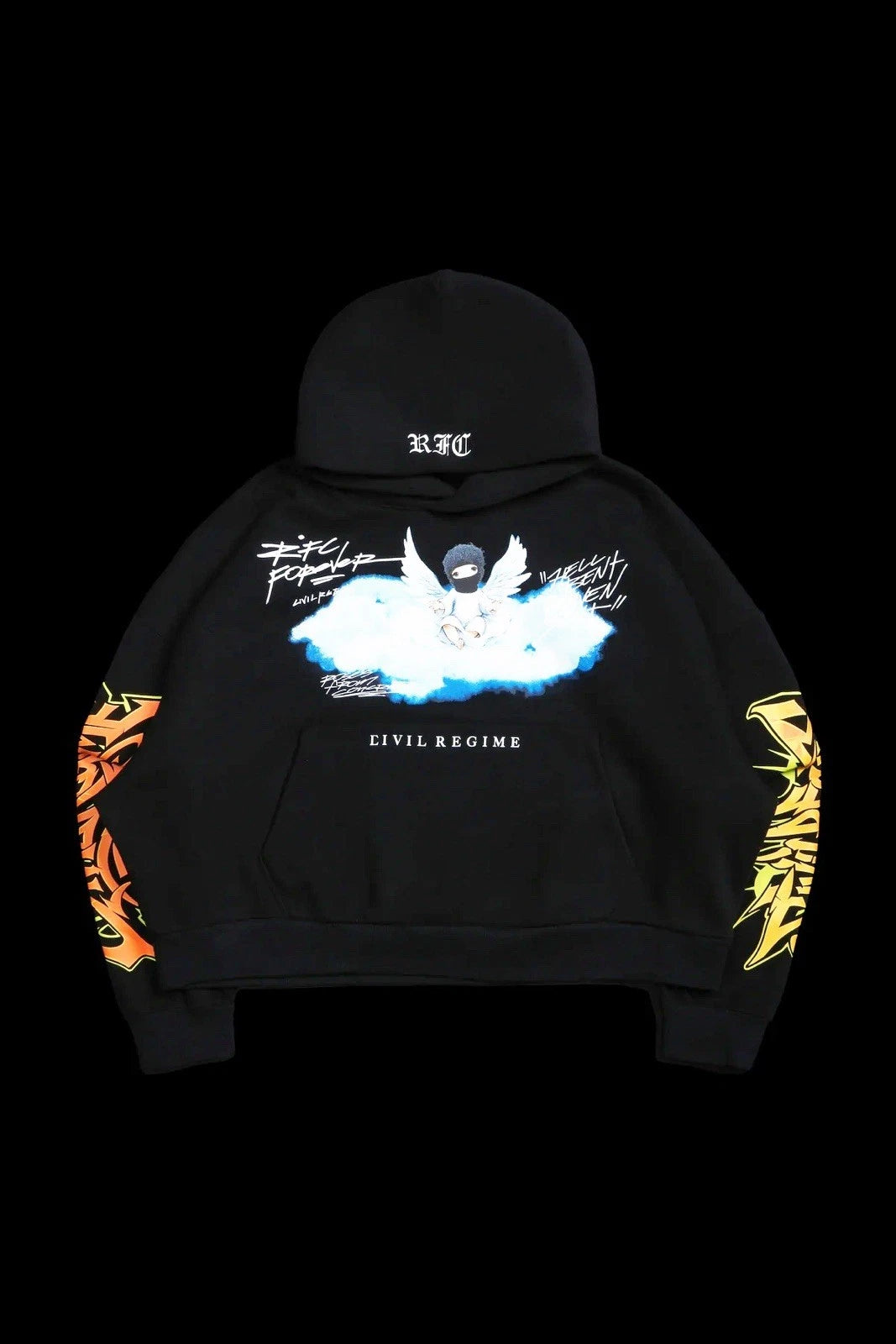 SACRILEGIOUS ODIN HOODIE IN BLACK