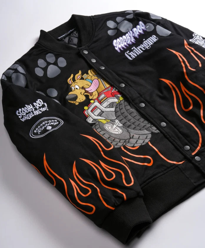 SCOOBY DOO RACING JACKET IN BLACK