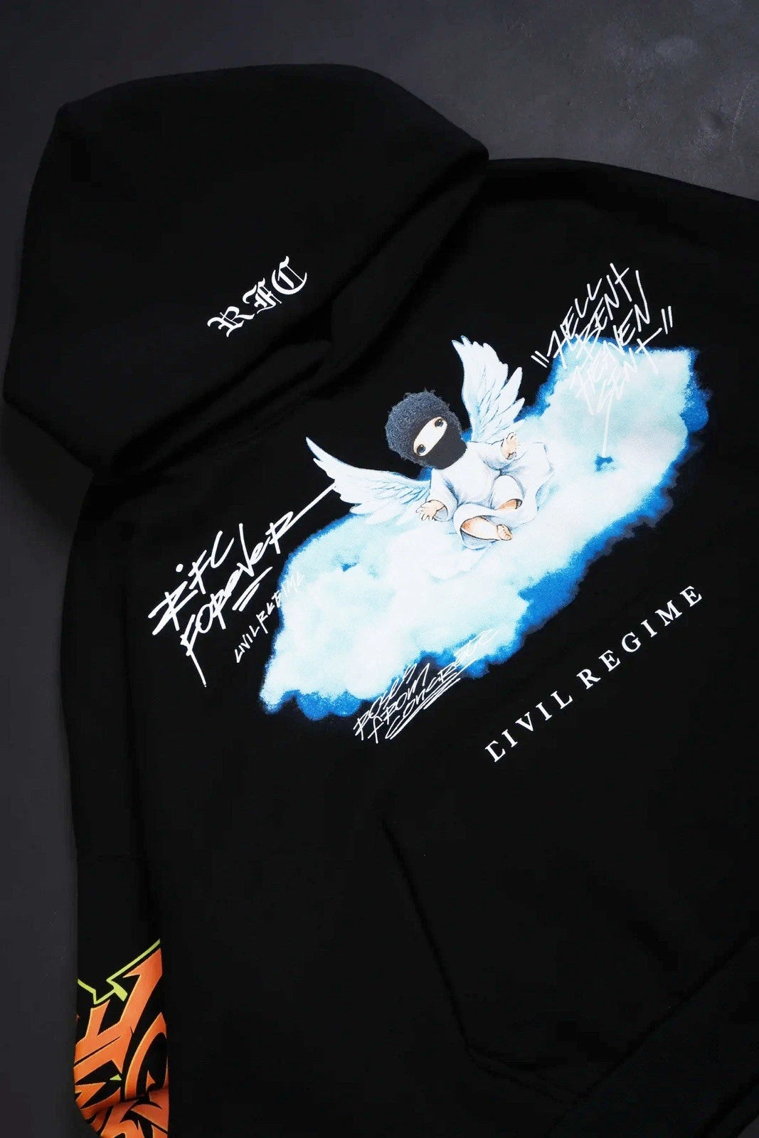 SACRILEGIOUS ODIN HOODIE IN BLACK